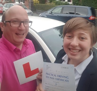 Racheal passed with the Italian Job Driving School